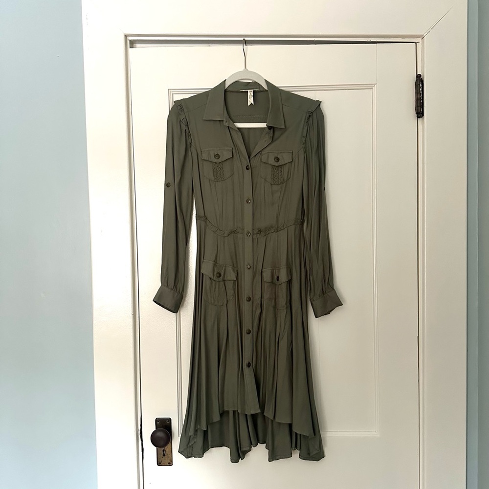 Matilda Jane Sage Green Long Sleeve Dress